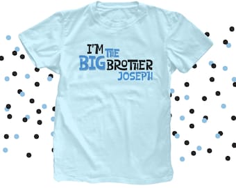 Big Brother shirt- Simple Text I'm the Big brother t-shirt MSMP-003-N