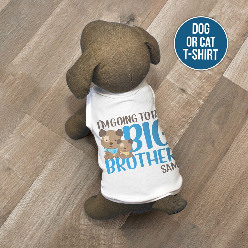 Big Brother Dog Shirt I'm Going to Be a Big Brother Etsy