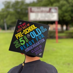 pre-school graduation cap funny last day ready for kindergarten graduation cap customize for any grade great pre-school graduation photos