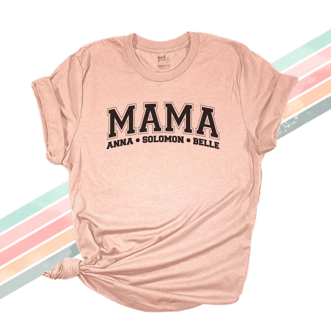 Mother's Day Shirt | Mama Athletic Font Adult Unisex T-shirt