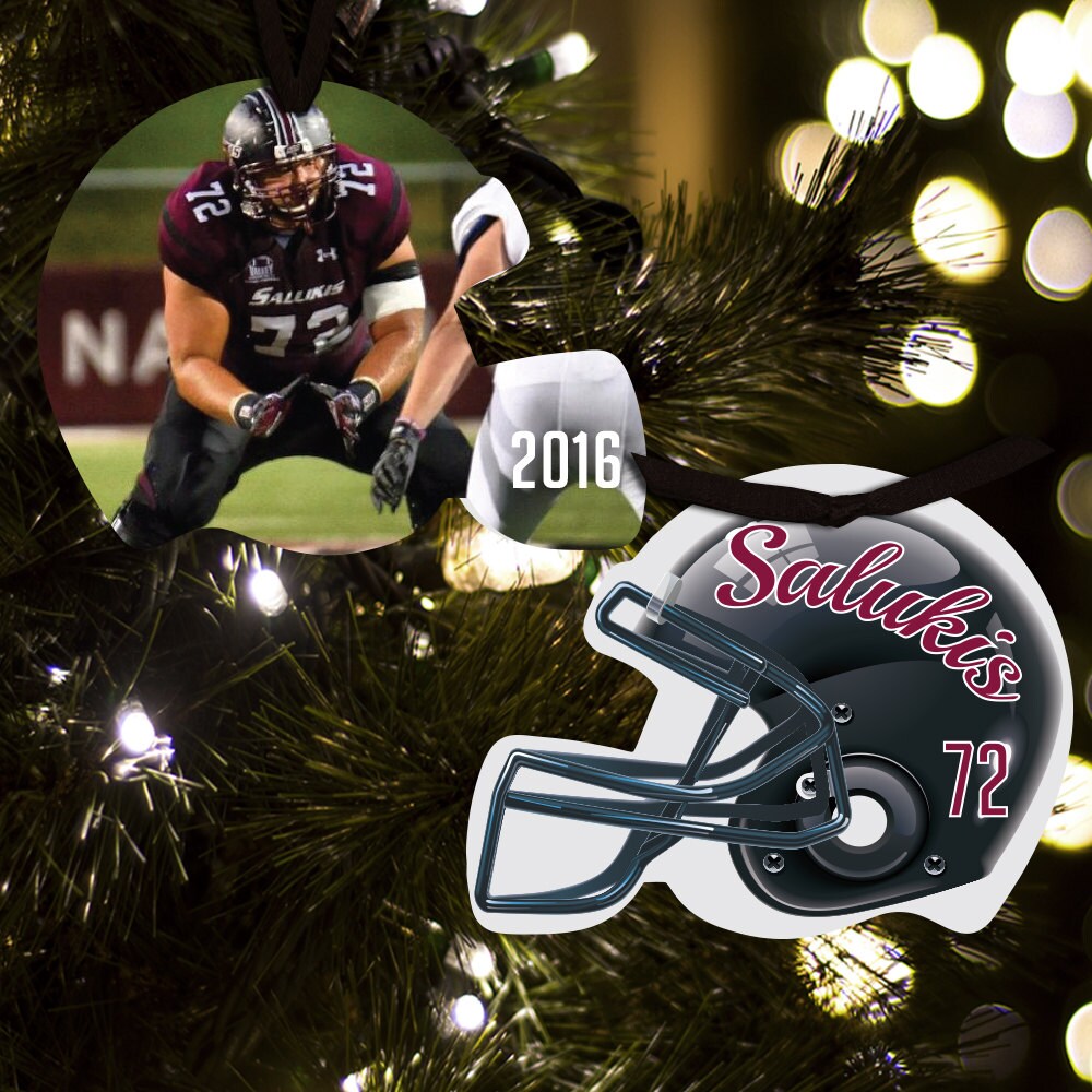 Personalized Christmas ornament football helmet ornament FBHO Etsy