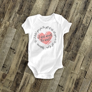 I Was Worth the Wait heart adoption quote bodysuit personalized bodysuit announce an adoption or makes a great gift MADT1-003girl image 1