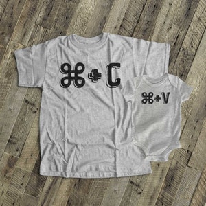 matching mom or dad and baby / kids t-shirt or bodysuit ctrlc image 2