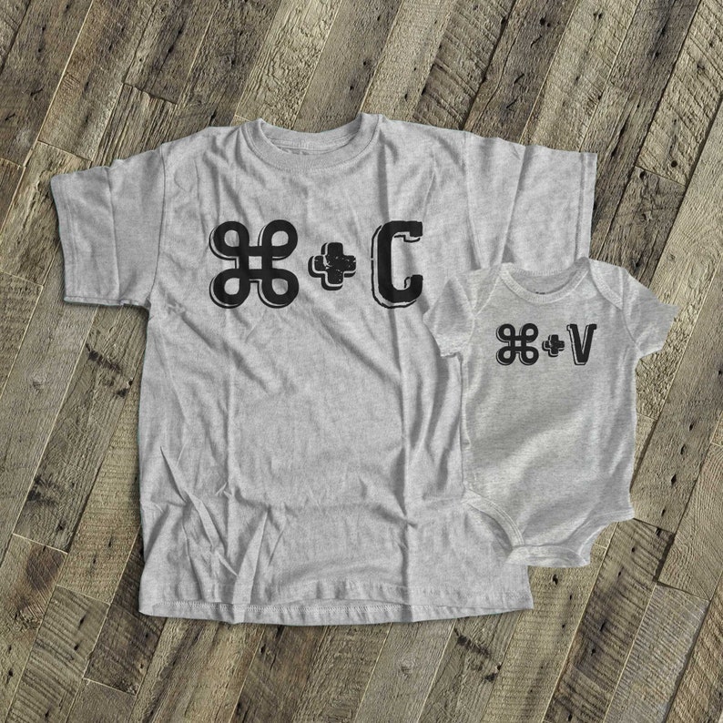 matching mom or dad and baby / kids t-shirt or bodysuit ctrlc image 2