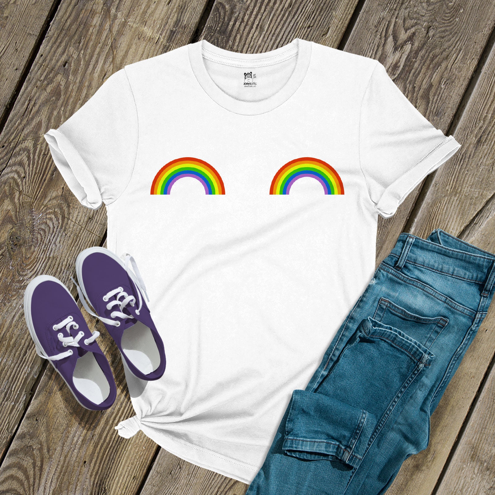 Pride Shirt | Rainbow Boobs Unisex Tshirt | LGBTQ Shirts | Gay Pride Unisex  Tee MPS-010 - Etsy UK