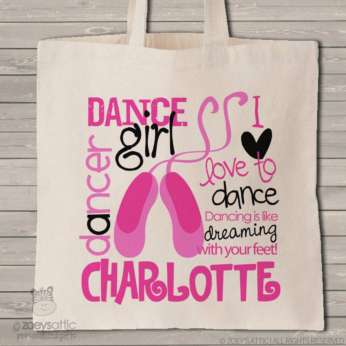 Personalized Dance Bag Perfect for the Dancer and All of His Etsy