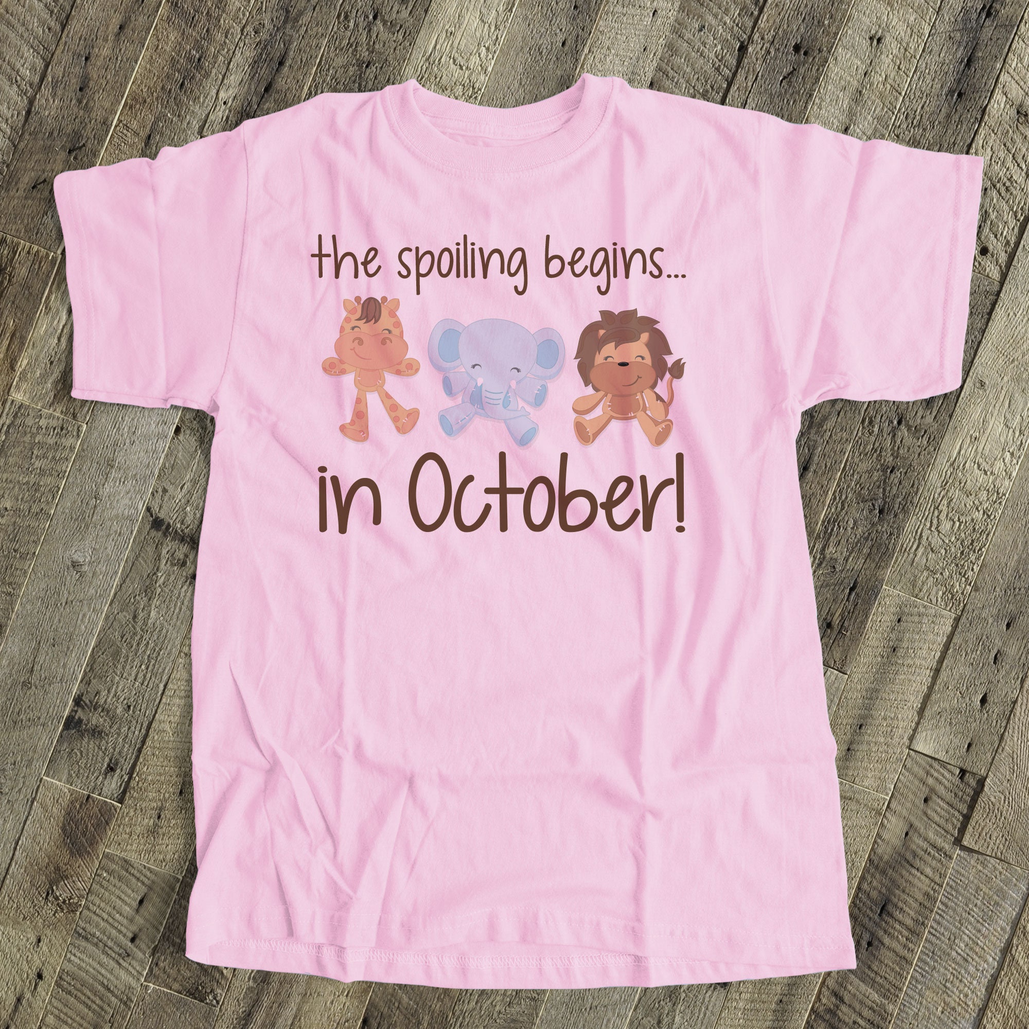 Pregnancy announcement bodysuit ZOO animals personalized due Etsy