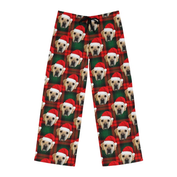 Dog Face Christmas Pajama Pants Funny Add Your Dog's Photo to These Cute Pajama  Pants Personalized Pet Christmas 