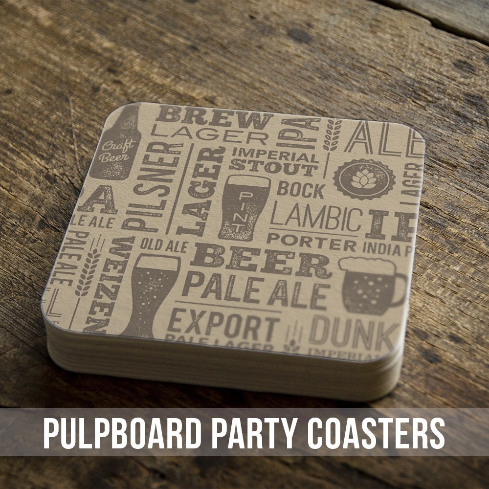 bachelor party coasters, round pulpboard disposable brews before I do party  favors
