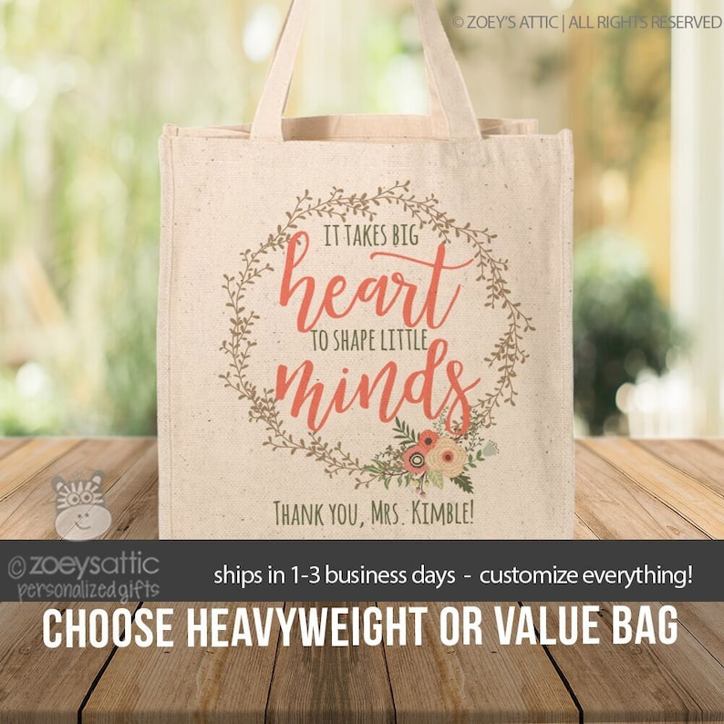 Teacher Tote Bag Gift for Teacher Thank You Teacher Gift Etsy