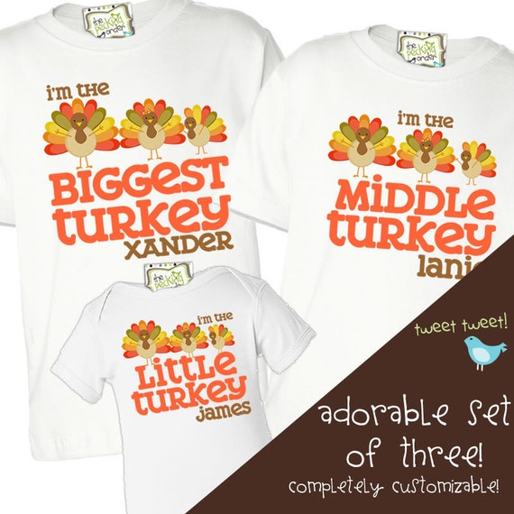 Thanksgiving Shirts Matching Big 