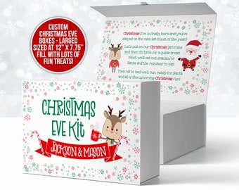 christmas eve box kit kids treat box christmas eve gift to kids gift from santa christmas eve box christmas eve elf departing letter