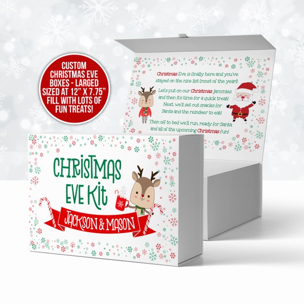 christmas eve box kit kids treat box christmas eve gift to kids gift from santa christmas eve box christmas eve elf departing letter