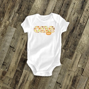 First birthday ONE shirt | pumpkin fall party bodysuit or tshirt | second birthday third birthday pumpkin birthday shirt 22SNLF-008