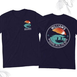 Bachelor party shirt | personalized weekend with the boys bachelor party DARK t-shirt | fishing bachelor party unisex tshirt 23BACH-010-D