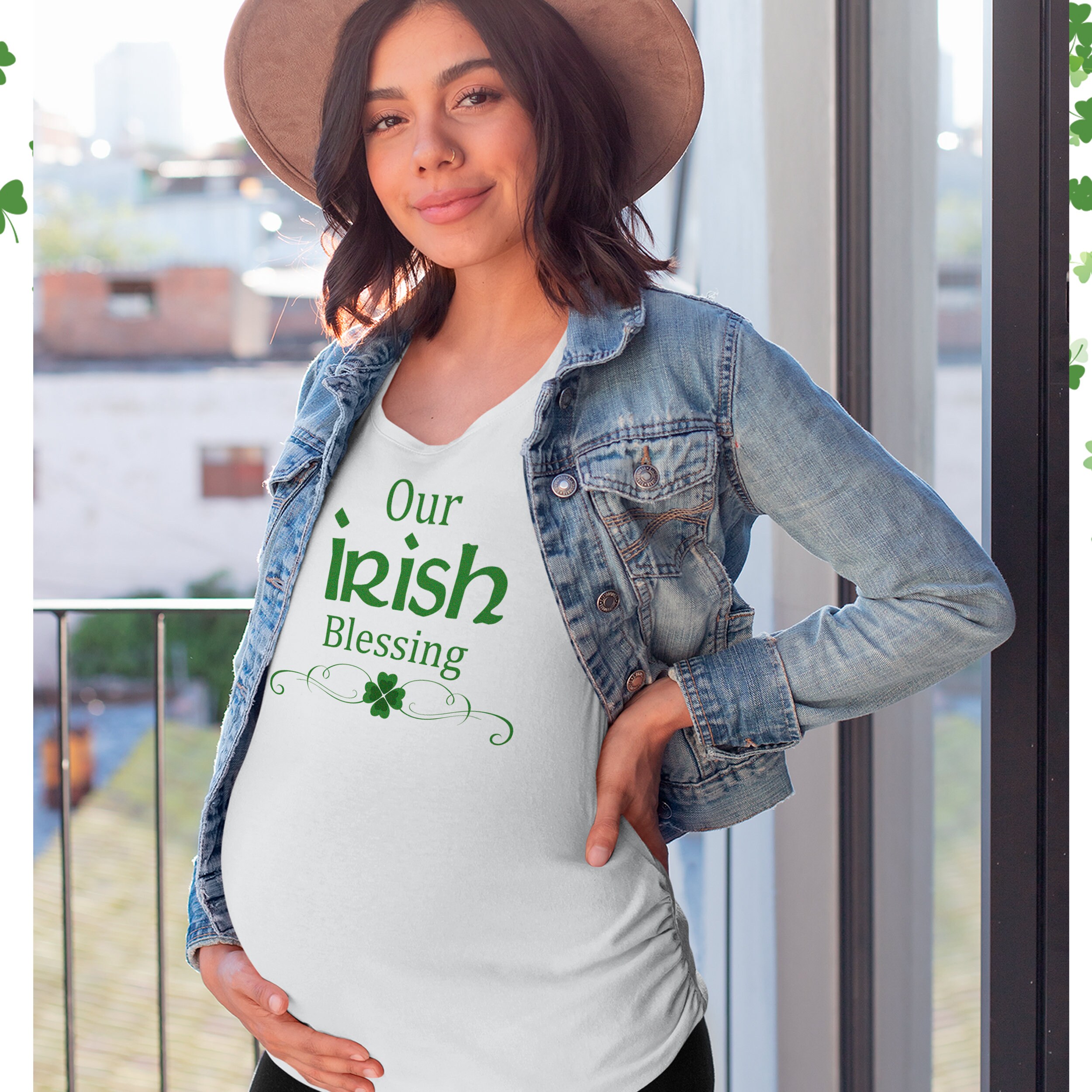 St. Patrick's Day maternity shirt our Irish blessing | Etsy