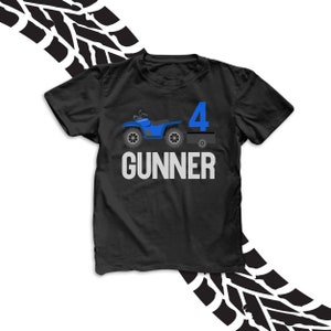 ATV birthday shirt four wheeler - choose your colors - second birthday third birthday four wheeler personalized birthday shirt 22BD-121-D