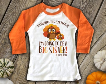 I/'m Thankful For My Big Brother  I/'m Thankful For My Little Sister T-Shirt Set