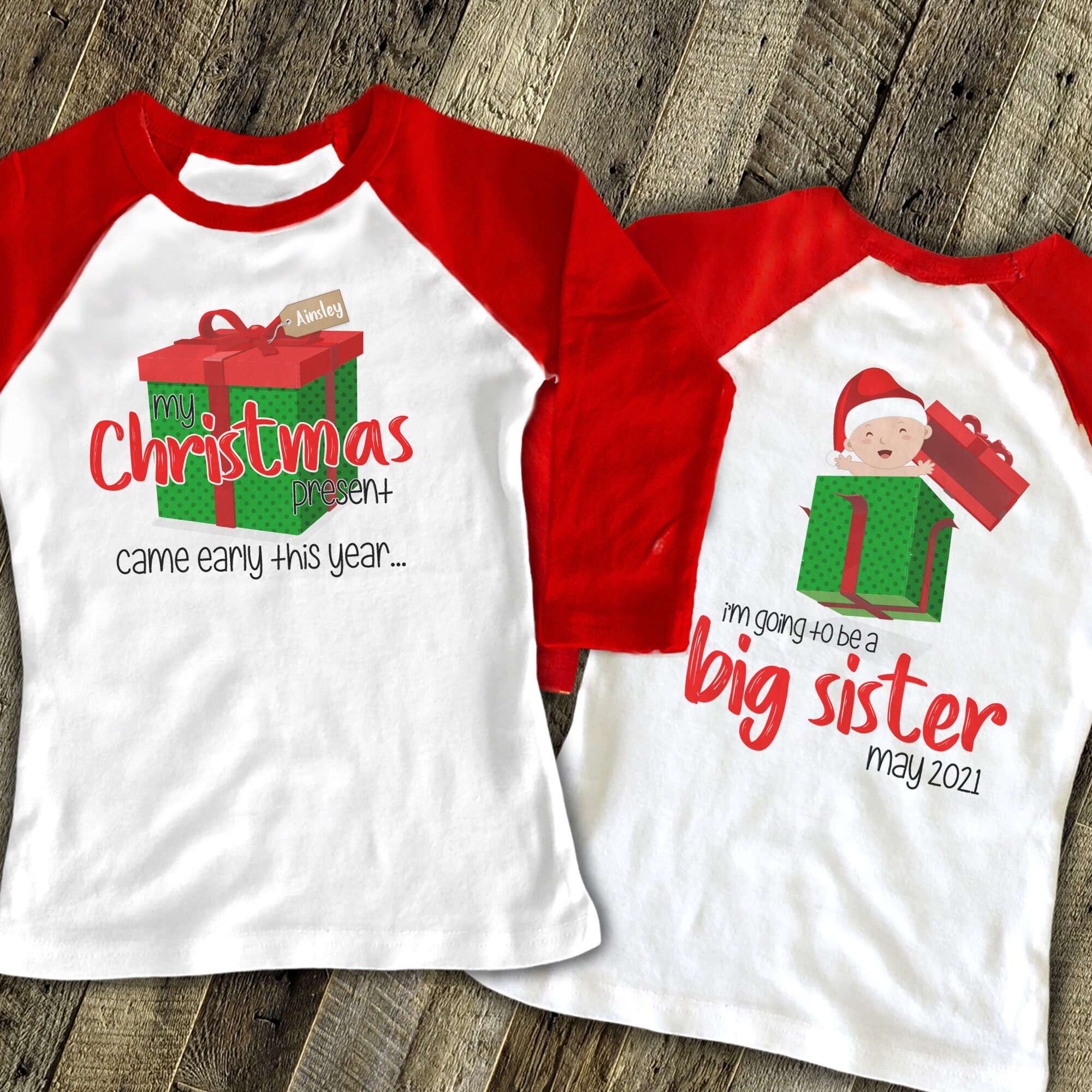 big sister christmas shirt