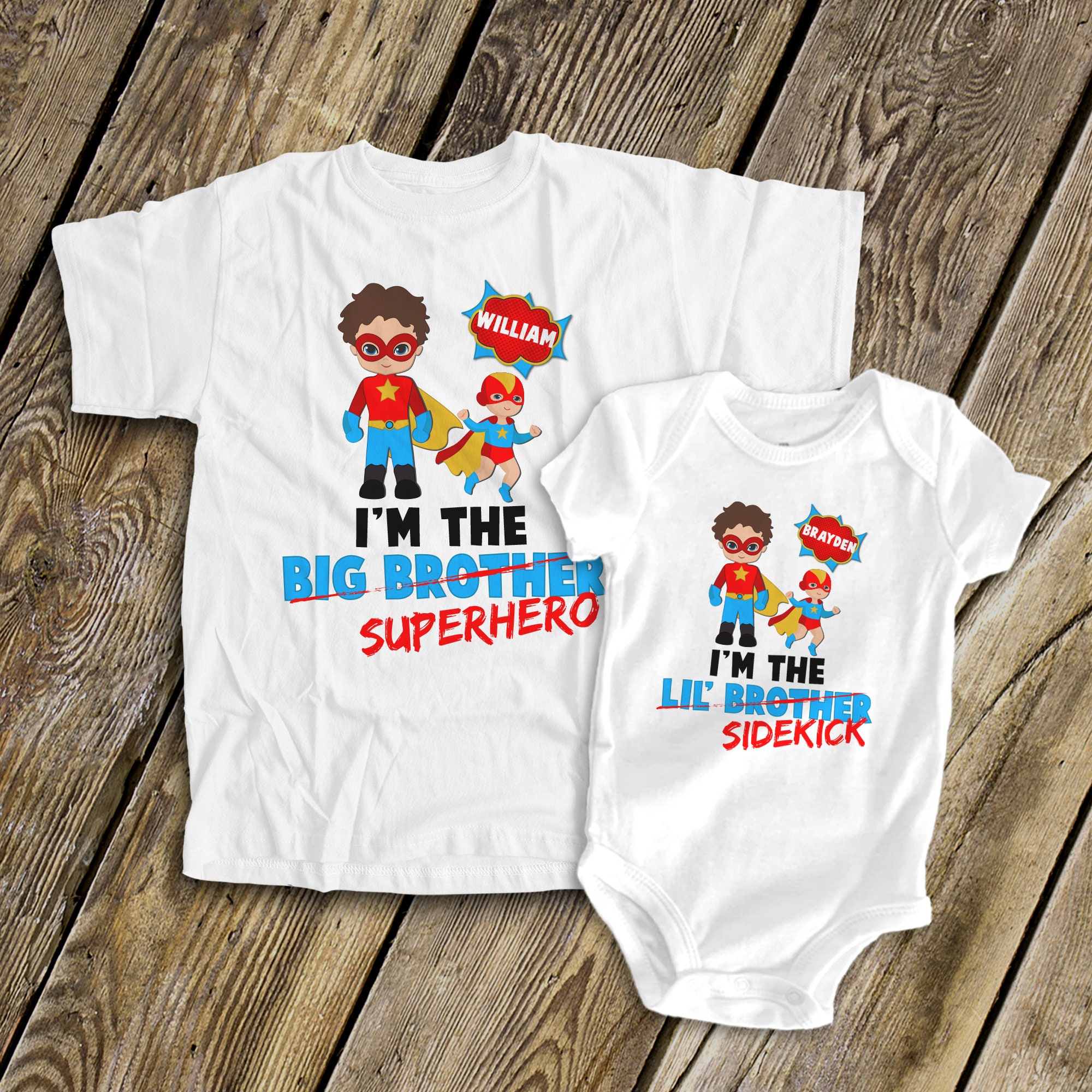 Big Brother Superhero T-Shirt for Little Brothers & Sisters