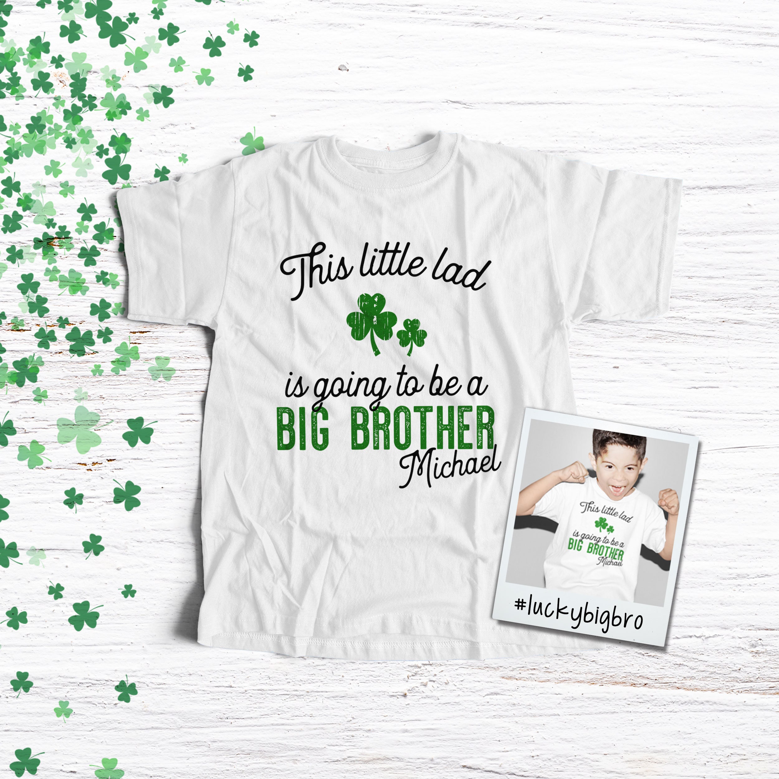 Big Brother St Patricks Day Pregnancy Announcement Shirt Big Brother St Patricks Day Pregnancy Announcement Shirt