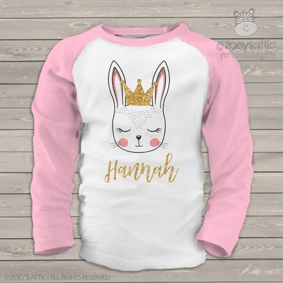 Glitter Easter Bunny Happy Easter Shirt Zoeys Attic Easter Girls Shirt Glitter Easter Bunny Happy Easter Shirt Zoeys Attic Easter Girls Shirt