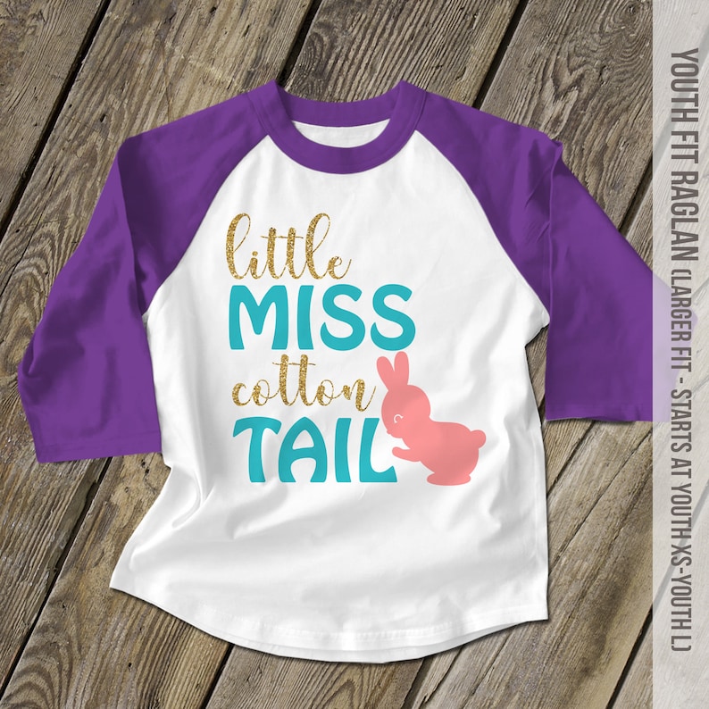 Girls Easter Shirt Easter Bunny Glitter Raglan Shirt Etsy