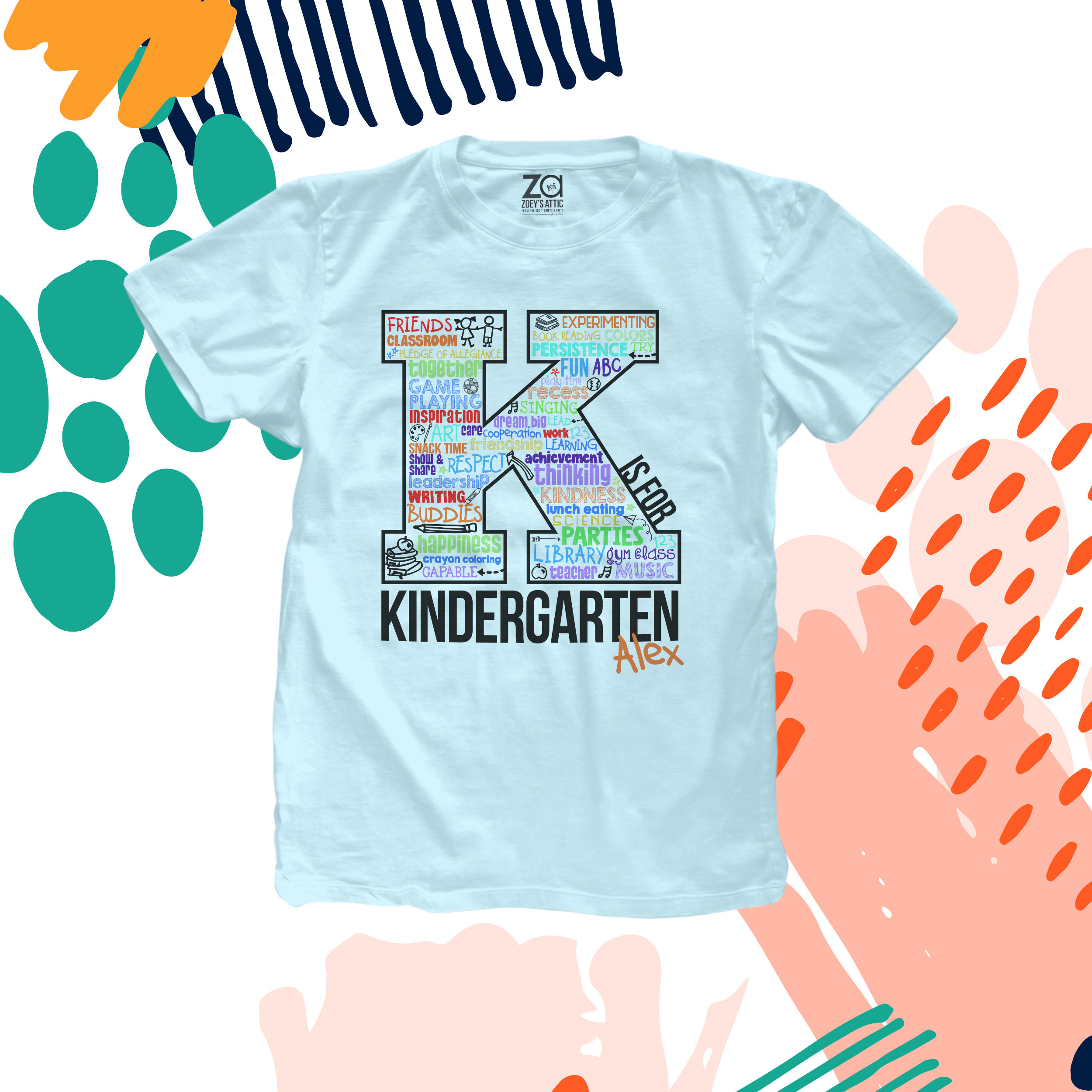 Kindergarten T shirt Back to School Kindergarten Shirt Word