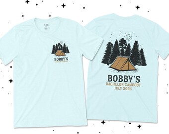 Bachelor party shirt | bachelor campout weekend bachelor party t-shirt | camping bachelor party unisex tshirt 22BRDL-054