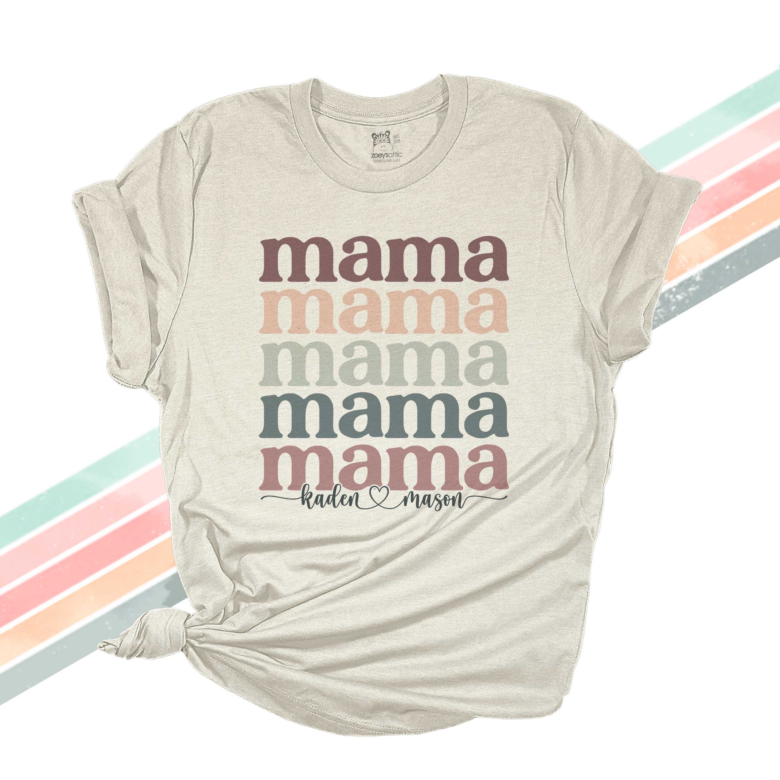 Mother's Day Shirt Mama Colorful Font Adult Unisex - Etsy