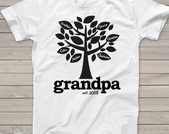 Grandpa Shirt Family Tree Grandpa 