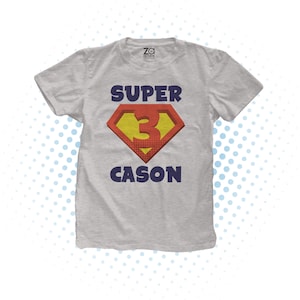 superhero birthday shirt superhero logo birthday shirt for boys and girls MSUP-015