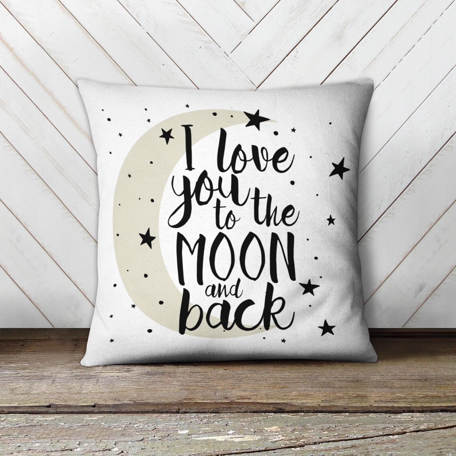 Love You to the Moon and Back Throw Pillow for Sale by redwoodandvine