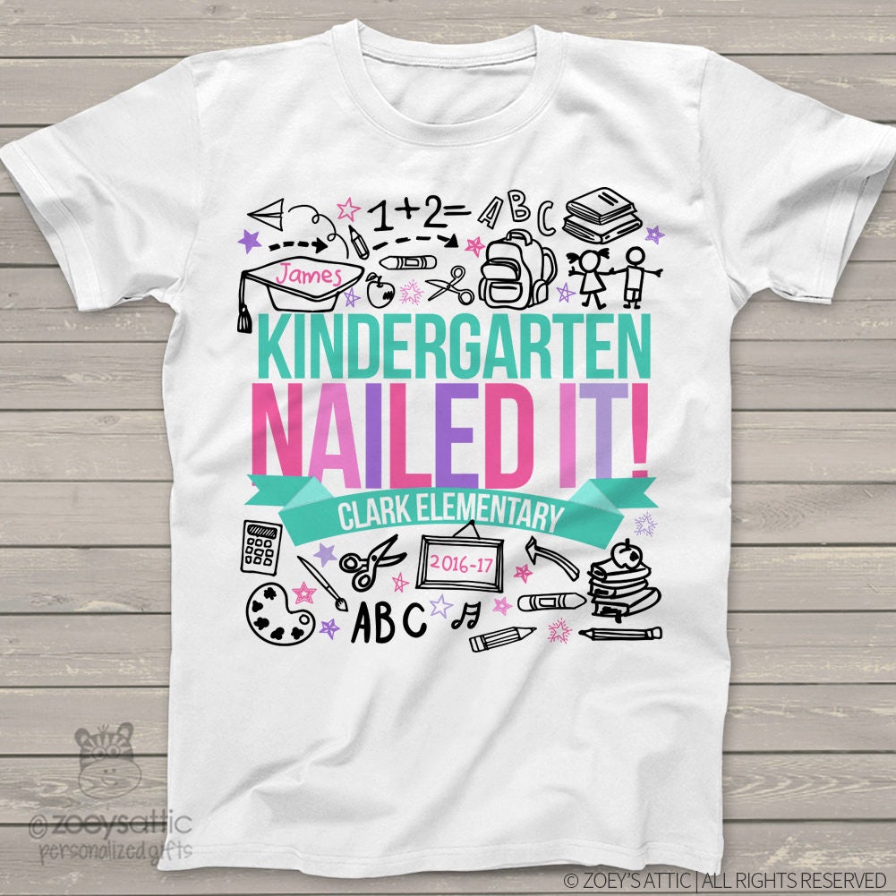 Kindergarten Abschluss T-shirt Ende des Schuljahres | Etsy