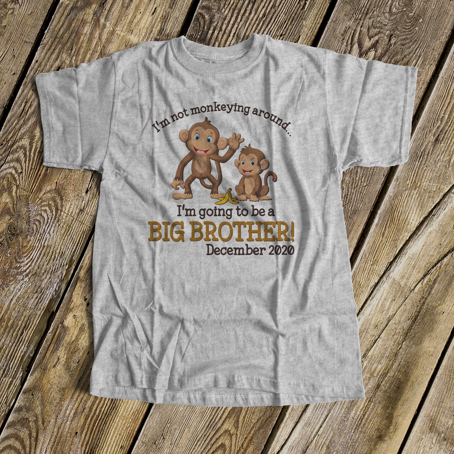 Big Brother Shirt-i'm Not Monkeying Around Big Brother - Etsy