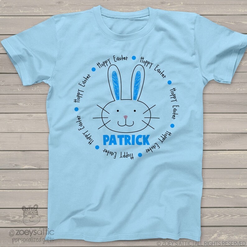 Easter Tshirt Boys Easter Bunny Hoppy Easter Shirt SNLE026 Etsy