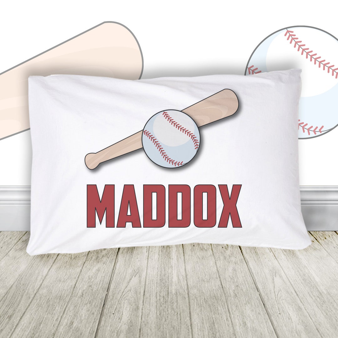 Personalized baseball cheap pillow case