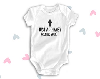 pregnancy announcement bodysuit funny just add baby coming soon bodysuit first time pregnancy announcements MSPL-037