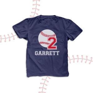 baseball birthday t shirt - or just a cute personalized baseball t shirt 22BD-077-DA