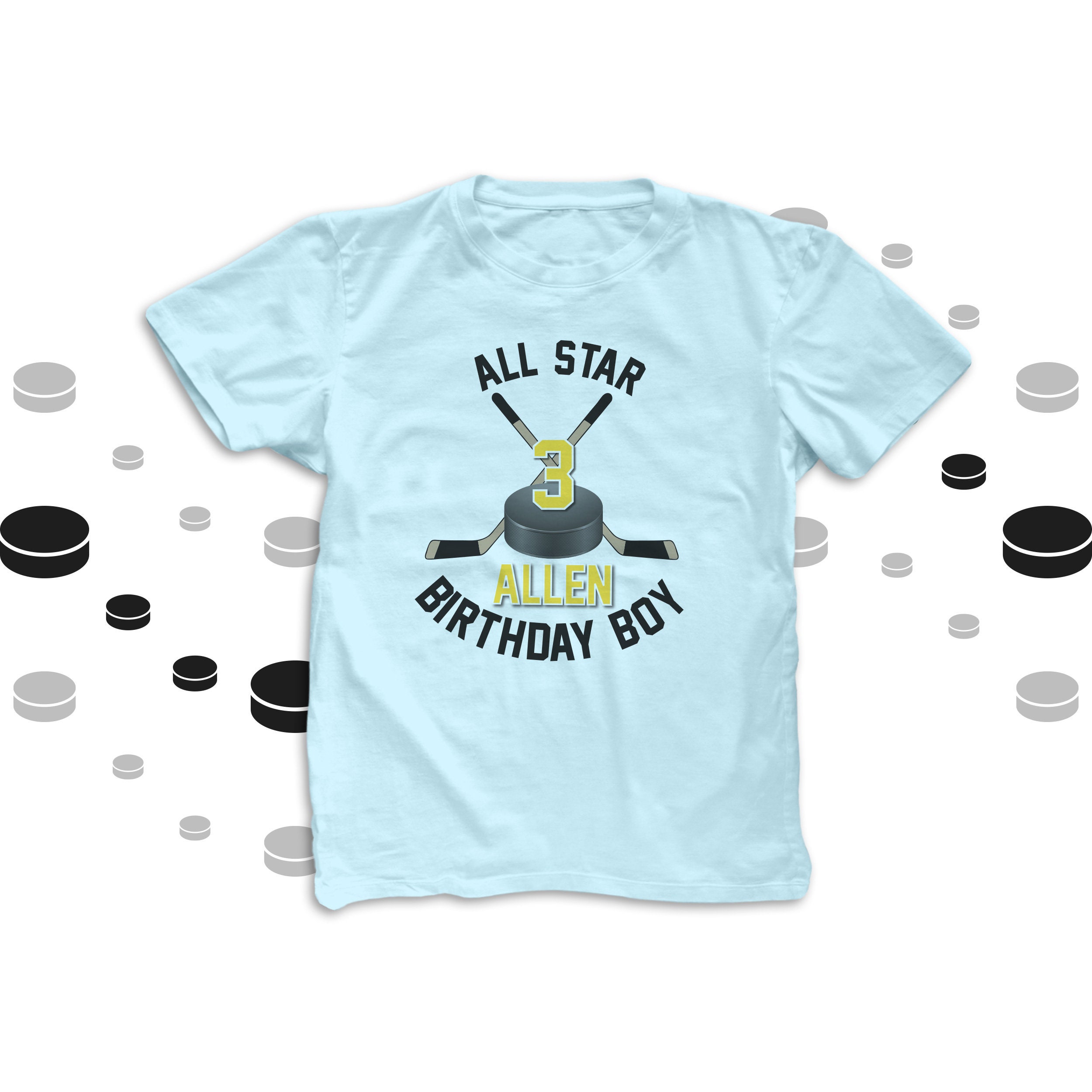 Hockey Birthday Boy Shirt All Star 