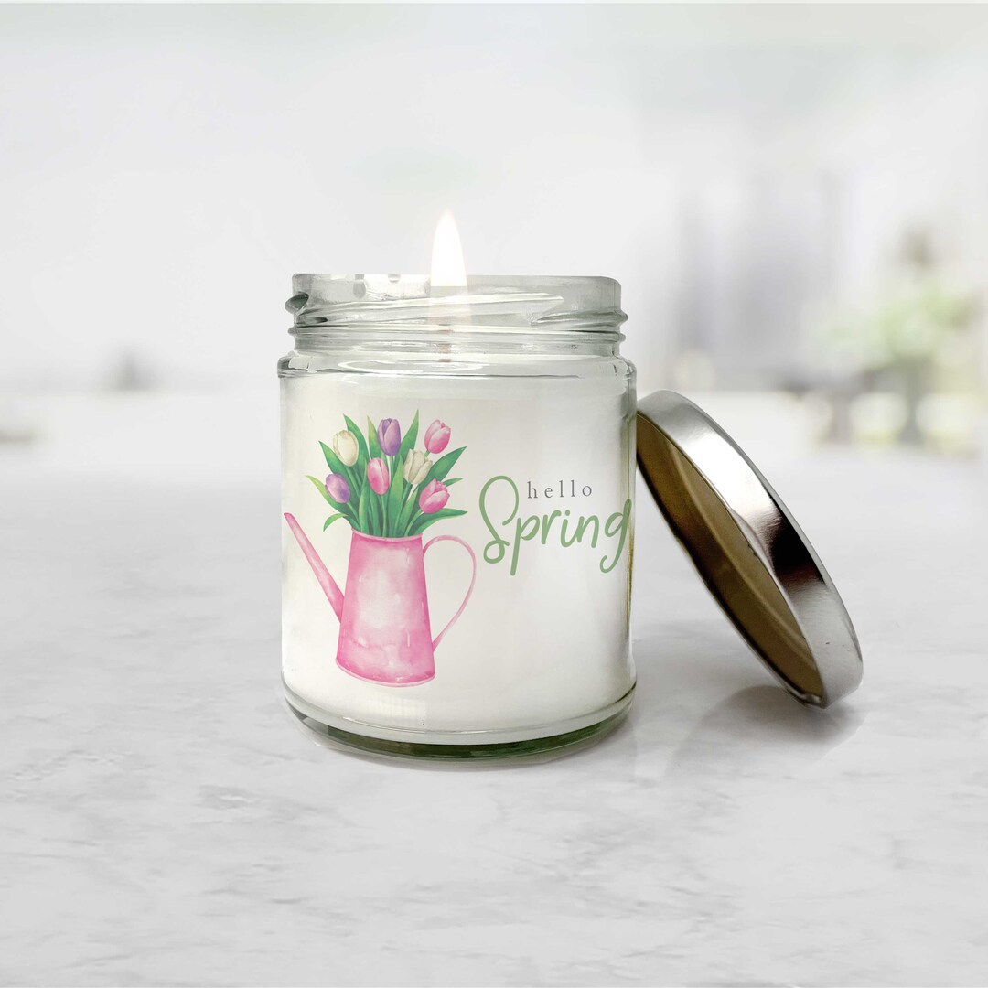 Springy Gifts Spring Candle Gift Candle Gifts for Self Family or Friends Hello Spring ...