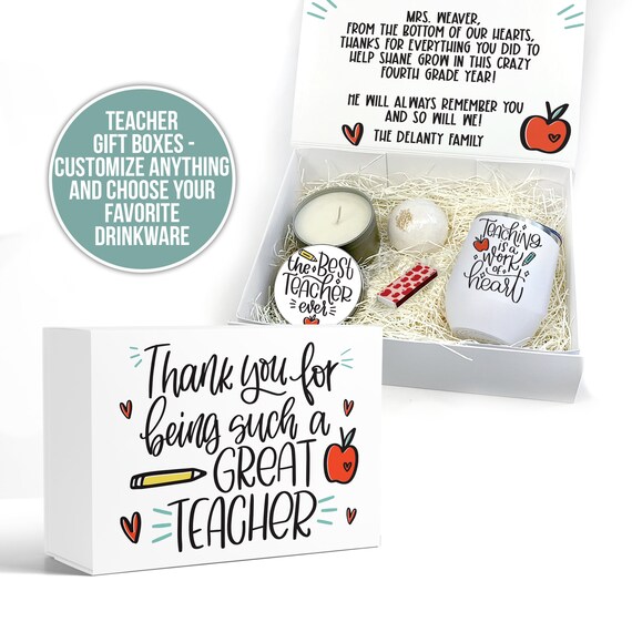 Teacher Gift Boxes End of School Year Gift Box for Teachers - Etsy