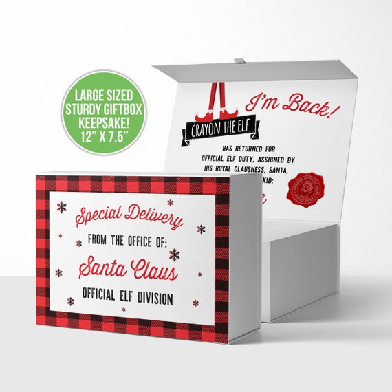 Christmas elf box elf arrival kit christmas gift box