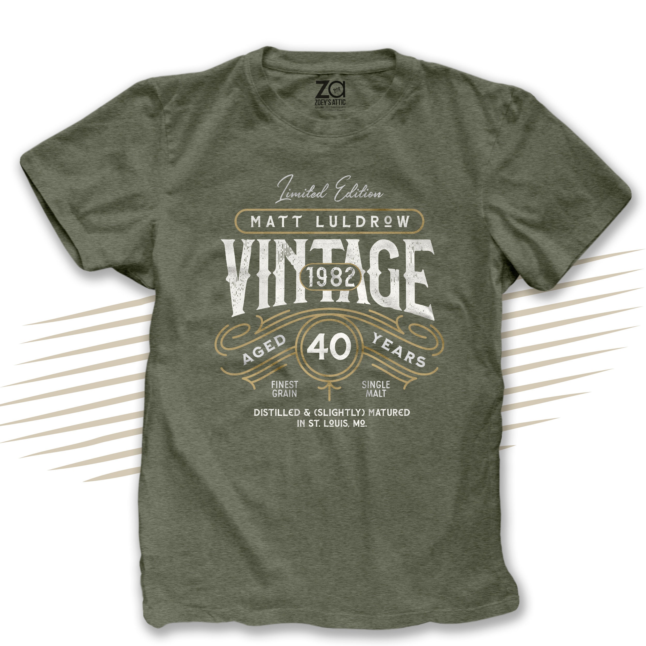 40th Birthday Party Shirt | Limited Edition Whiskey Bourbon Label