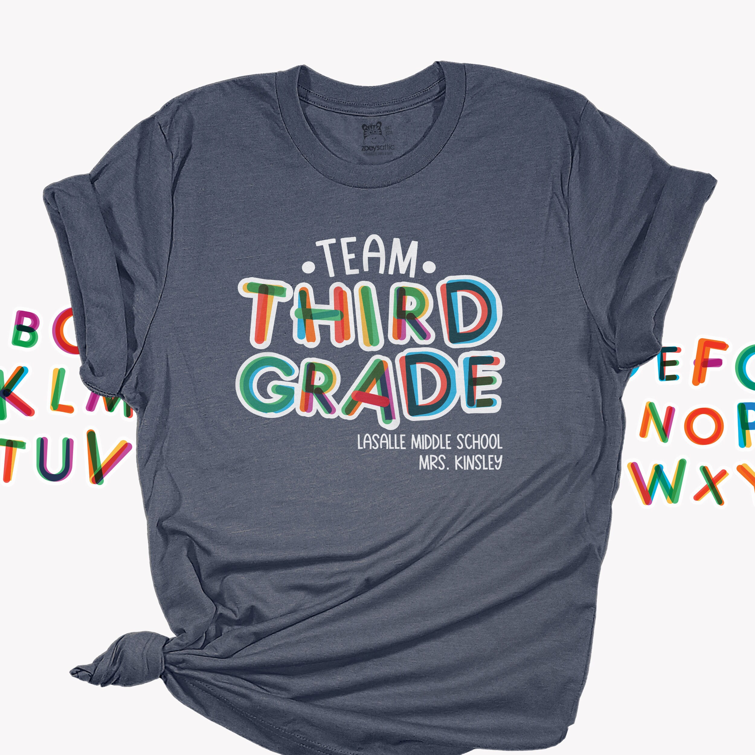Comfy First Day Of School Shirt - Personalized Teacher & Grade Squad Tee For Back To School