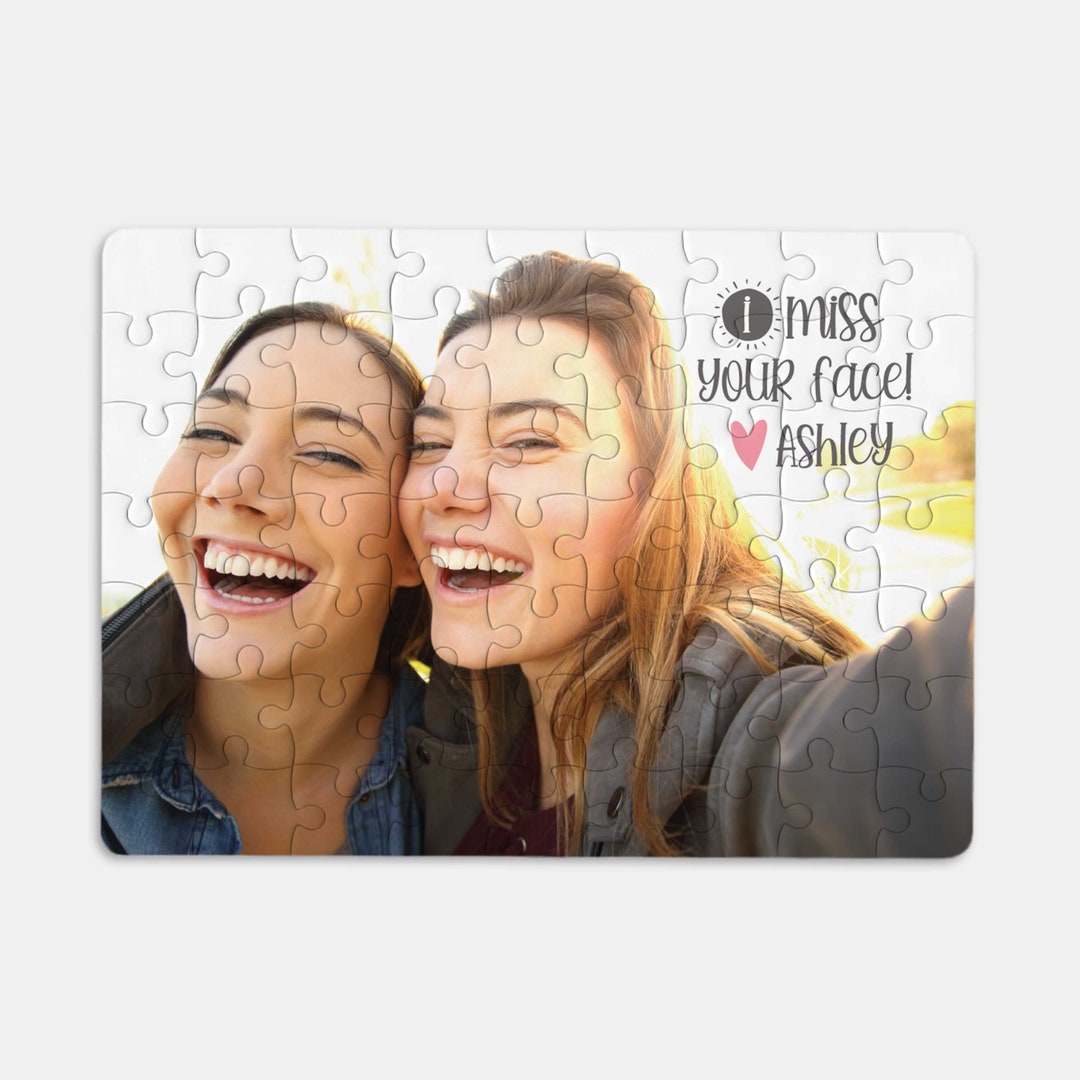 Quarantine Gift Puzzle Funny Personalized Puzzle I Miss Your Face
