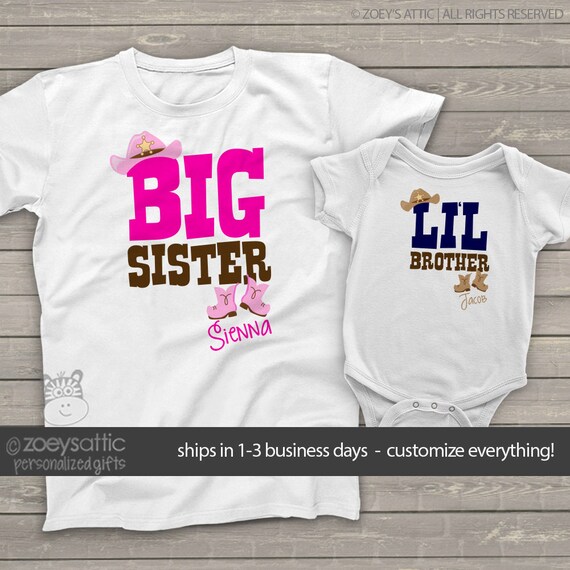 etsy big sister little brother outfits