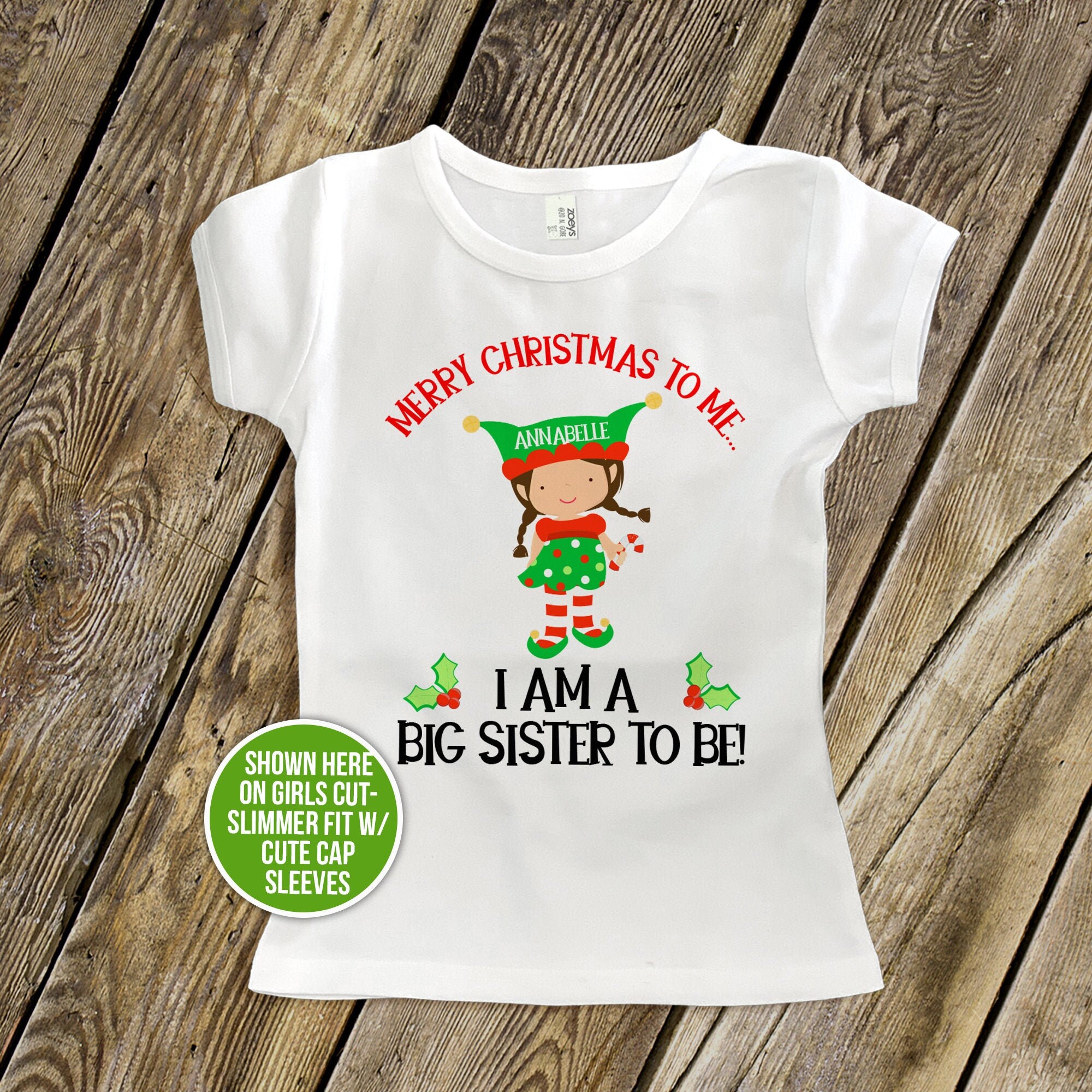 big sister christmas shirt