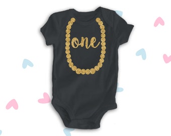 First birthday sparkly glitter beads DARK bodysuit or Tshirt - fun glitter any age birthday shirt GOBN