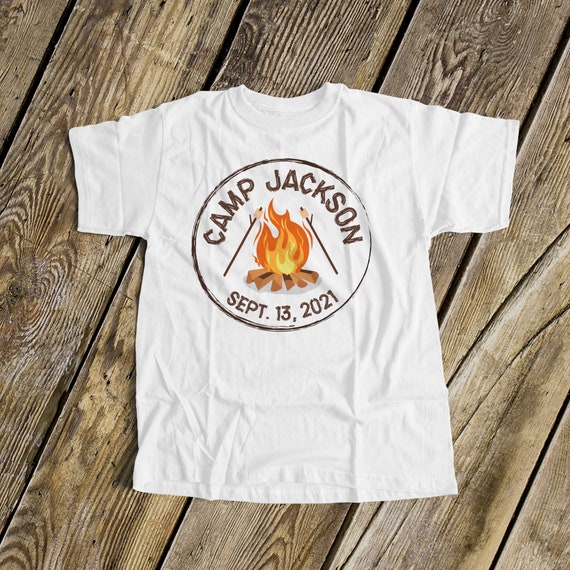 Birthday Boy Shirt Camp Out Theme 